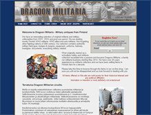 Tablet Screenshot of dragoonmilitaria.com